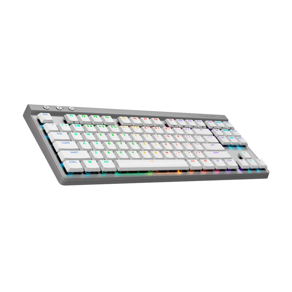 Teclado Logitech G515 TKL Lightspeed/BT Lightsync RGB Blanco - 920-012535