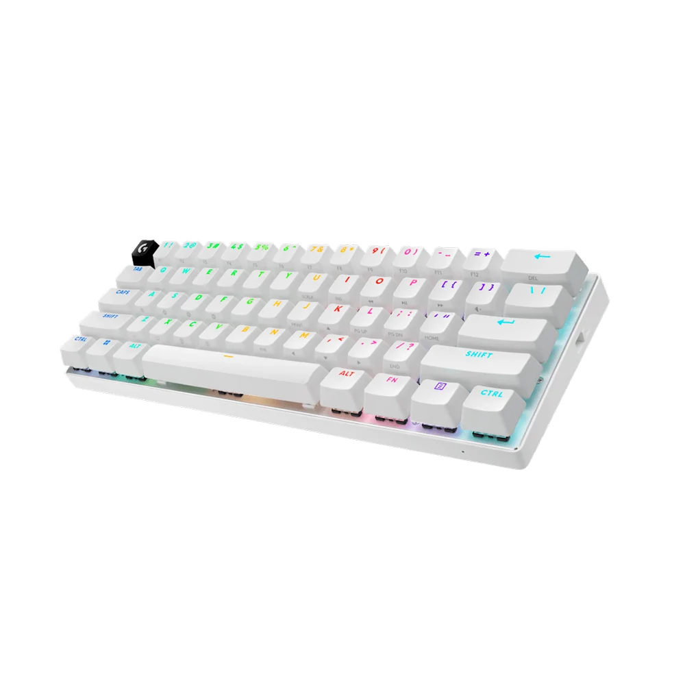 Teclado Logitech Pro X 60 Lightspeed BT/Óptico/65 Hrs/RGB Blanco - 920-011921