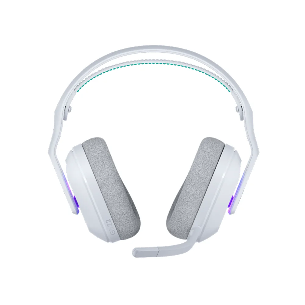 Audífono con micrófono Logitech G522 90H Lightspeed/BT/Cable USB-C Lightsync RGB White - 981-001549
