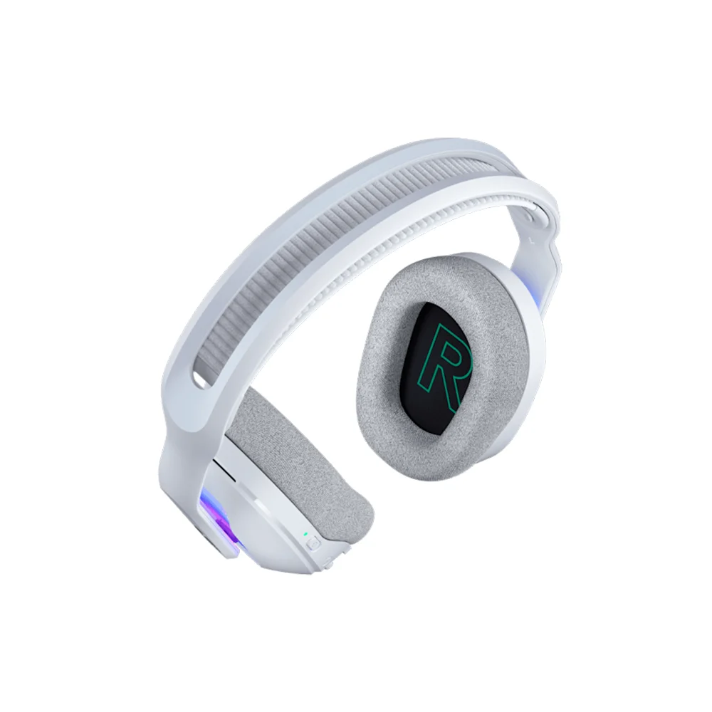 Audífono con micrófono Logitech G522 90H Lightspeed/BT/Cable USB-C Lightsync RGB White - 981-001549