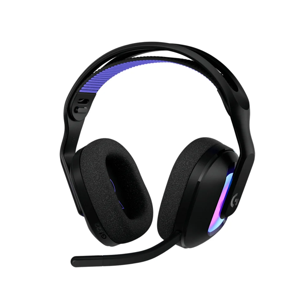 Audífono con micrófono Logitech G522 90H Lightspeed/BT/Cable USB-C Lightsync RGB Black - 981-001543