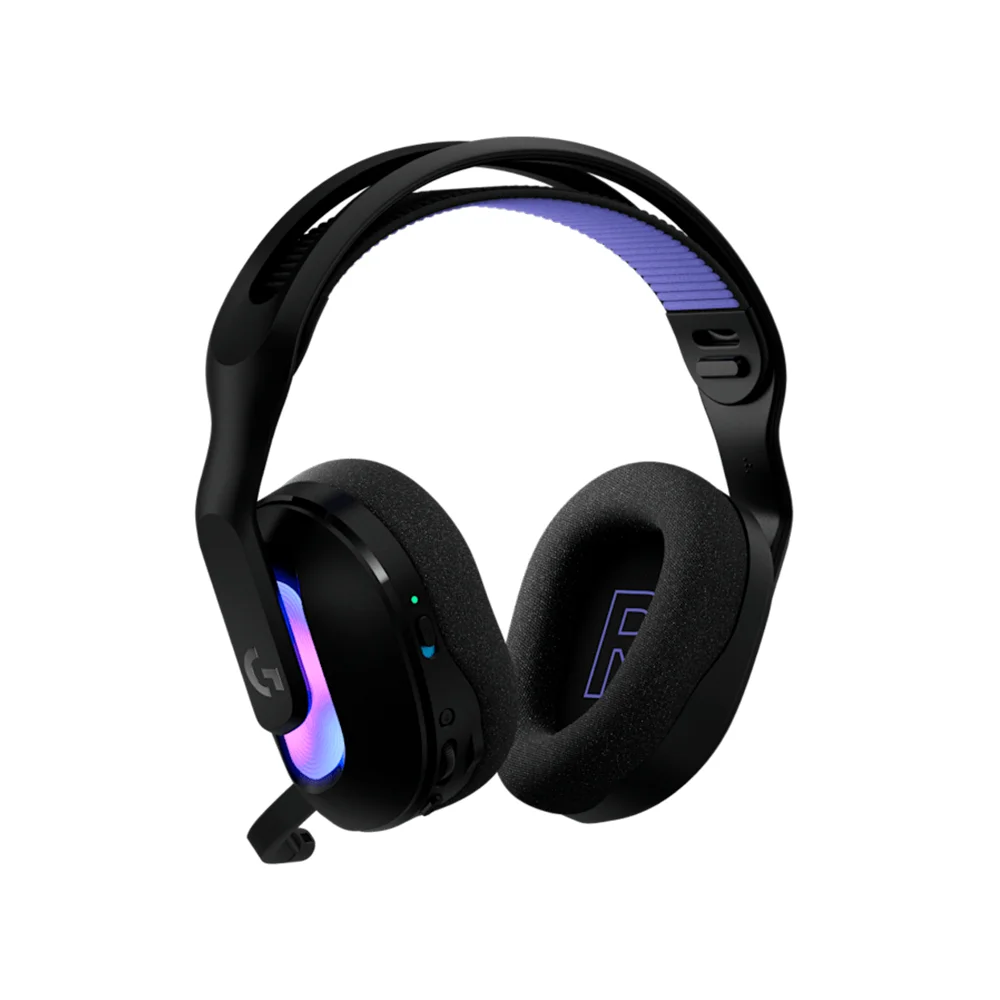 Audífono con micrófono Logitech G522 90H Lightspeed/BT/Cable USB-C Lightsync RGB Black - 981-001543