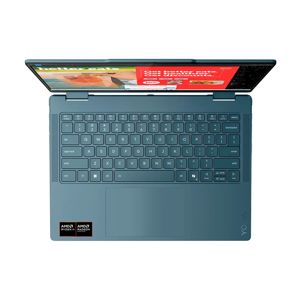 Laptop Lenovo Yoga 7 2-in-1 14AKP10 (83JR006YLM) | Ryzen AI 7 350 | 32GB LPDDR5x | 1TB | Radeon 860M | 14″ 2.8K OLED Touch | FreeDOS