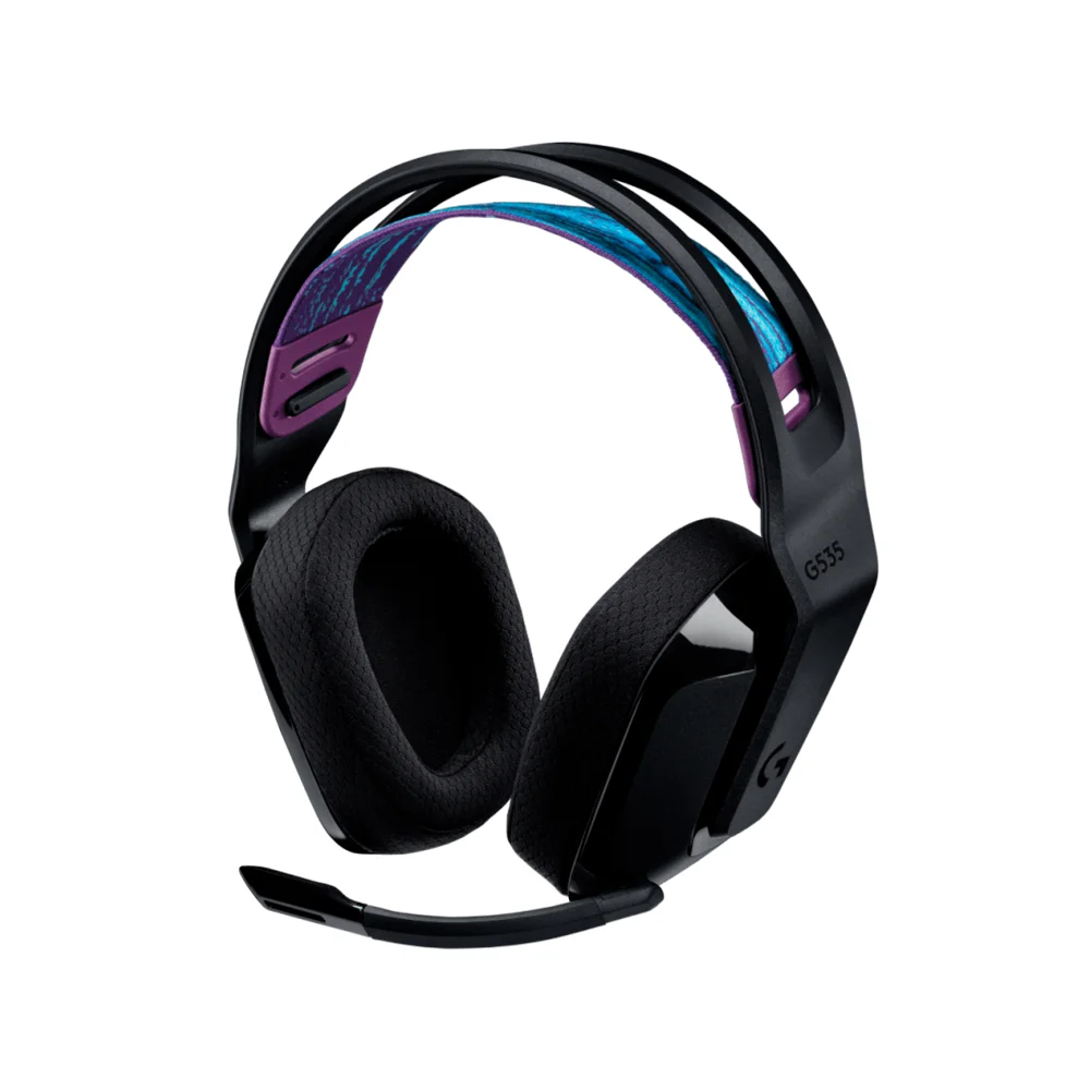 Audífono con micrófono Logitech G535 Lightspeed PS5/PS4/PC wireless Black/Blue - 939-002218