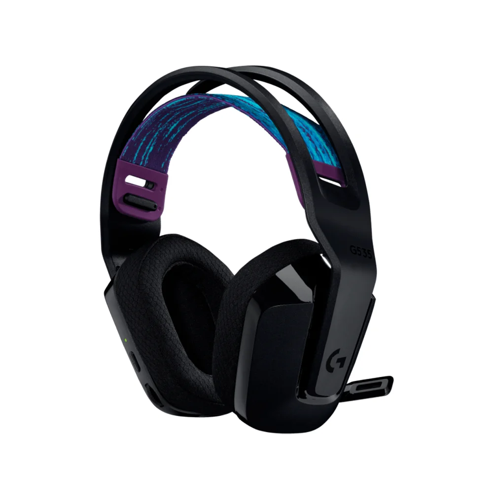Audífono con micrófono Logitech G535 Lightspeed PS5/PS4/PC wireless Black/Blue - 939-002218