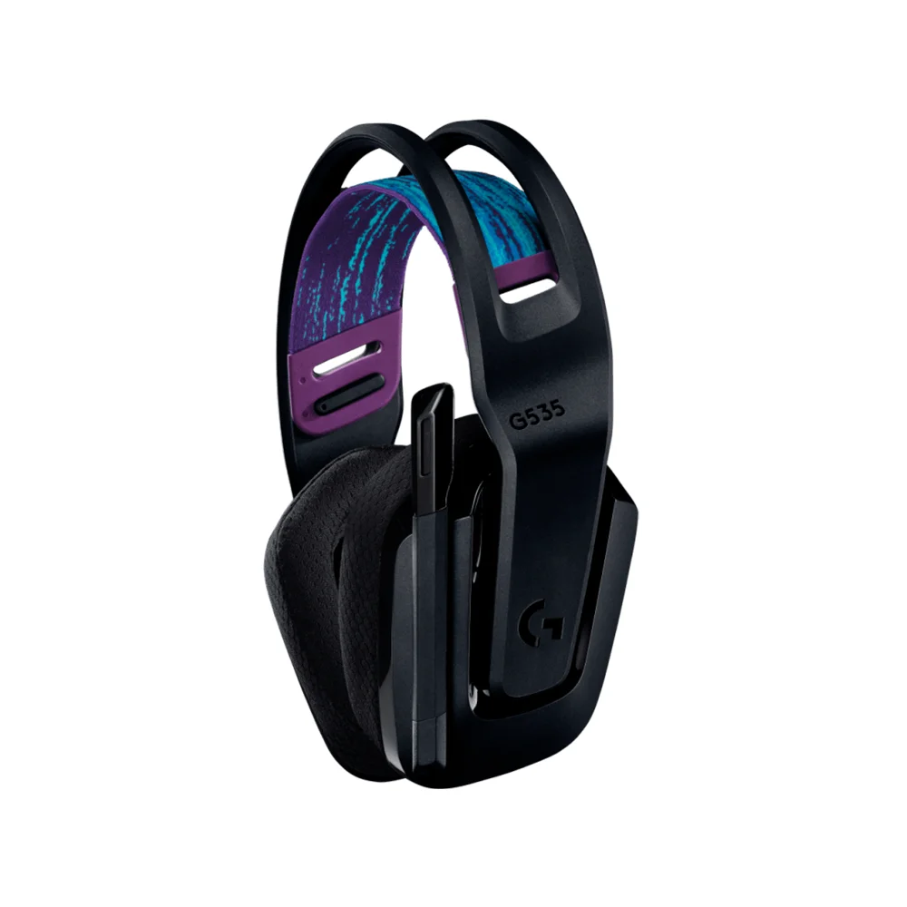 Audífono con micrófono Logitech G535 Lightspeed PS5/PS4/PC wireless Black/Blue - 939-002218