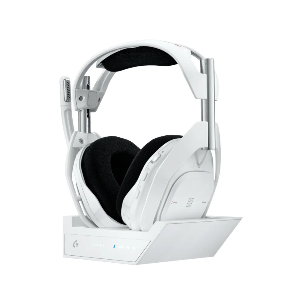 Audífono con micrófono Logitech G Astro A50 X Lightspeed/BT/PS5/PC/Xbox + base White - 939-002132