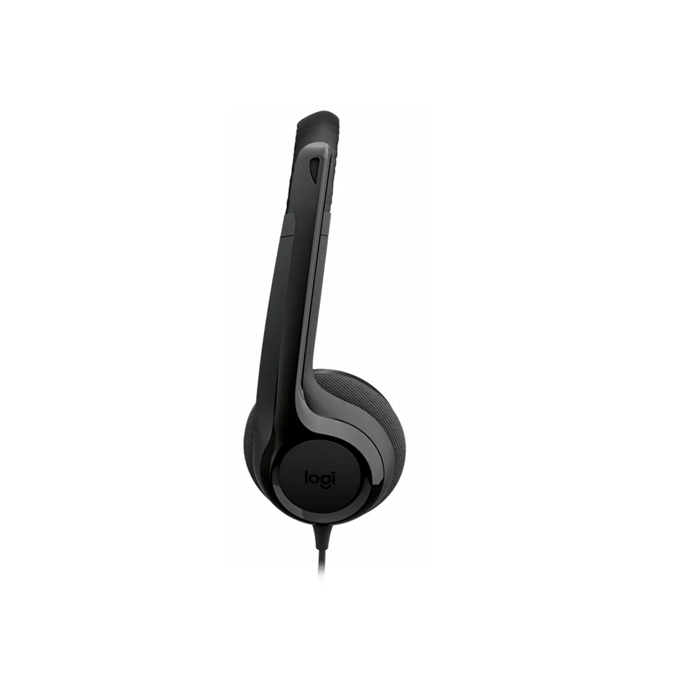 Audífono con Micrófono Logitech H390 USB-C Noise Cancelling Midnight Black - 981-001575