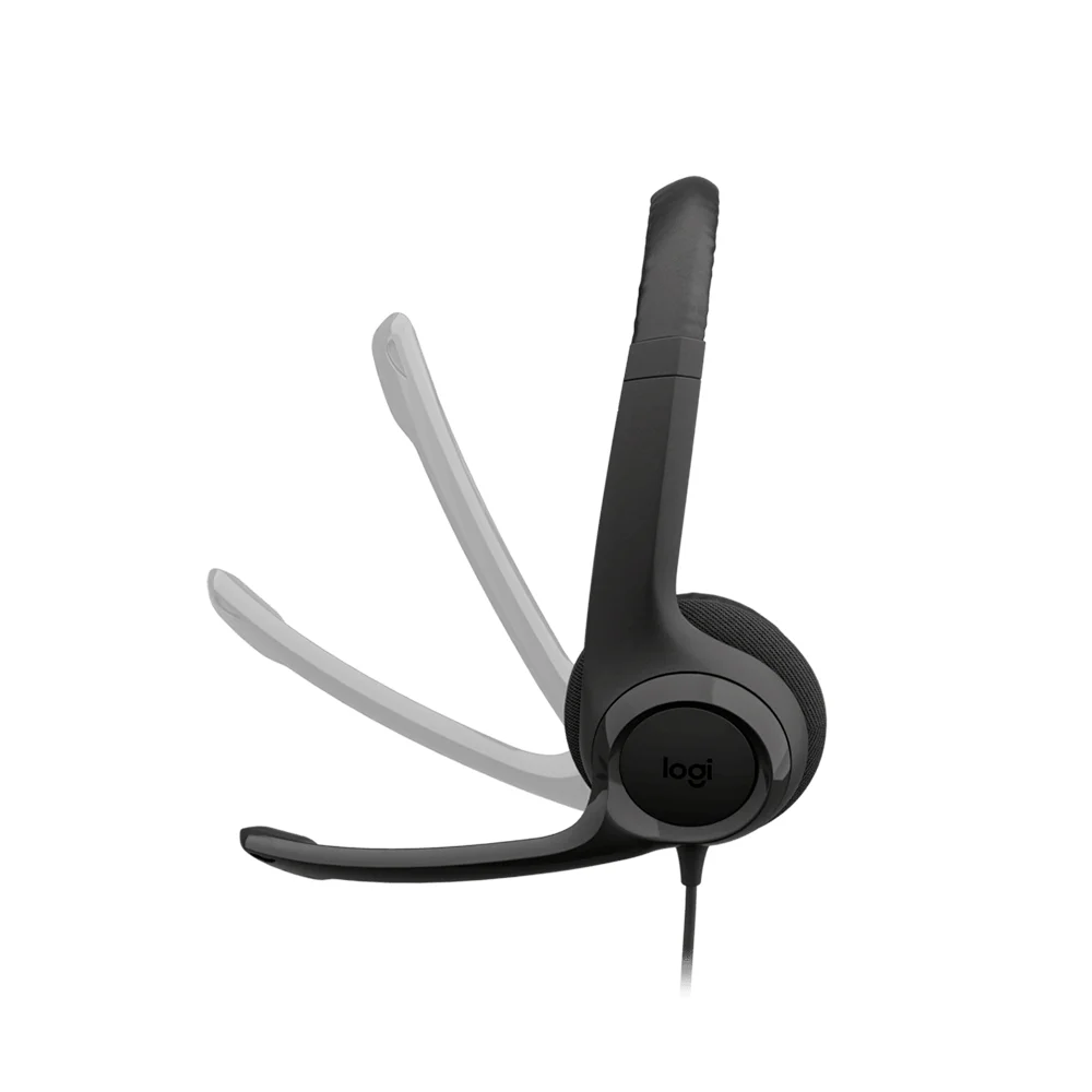 Audífono con Micrófono Logitech H390 USB-C Noise Cancelling Midnight Black - 981-001575