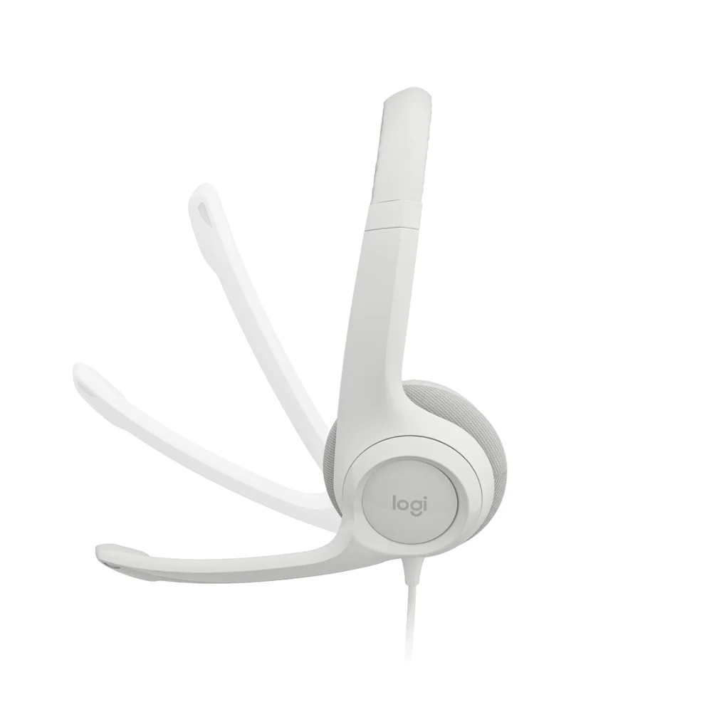 Audífono con Micrófono Logitech H390 USB Noise Cancelling White - 981-001285