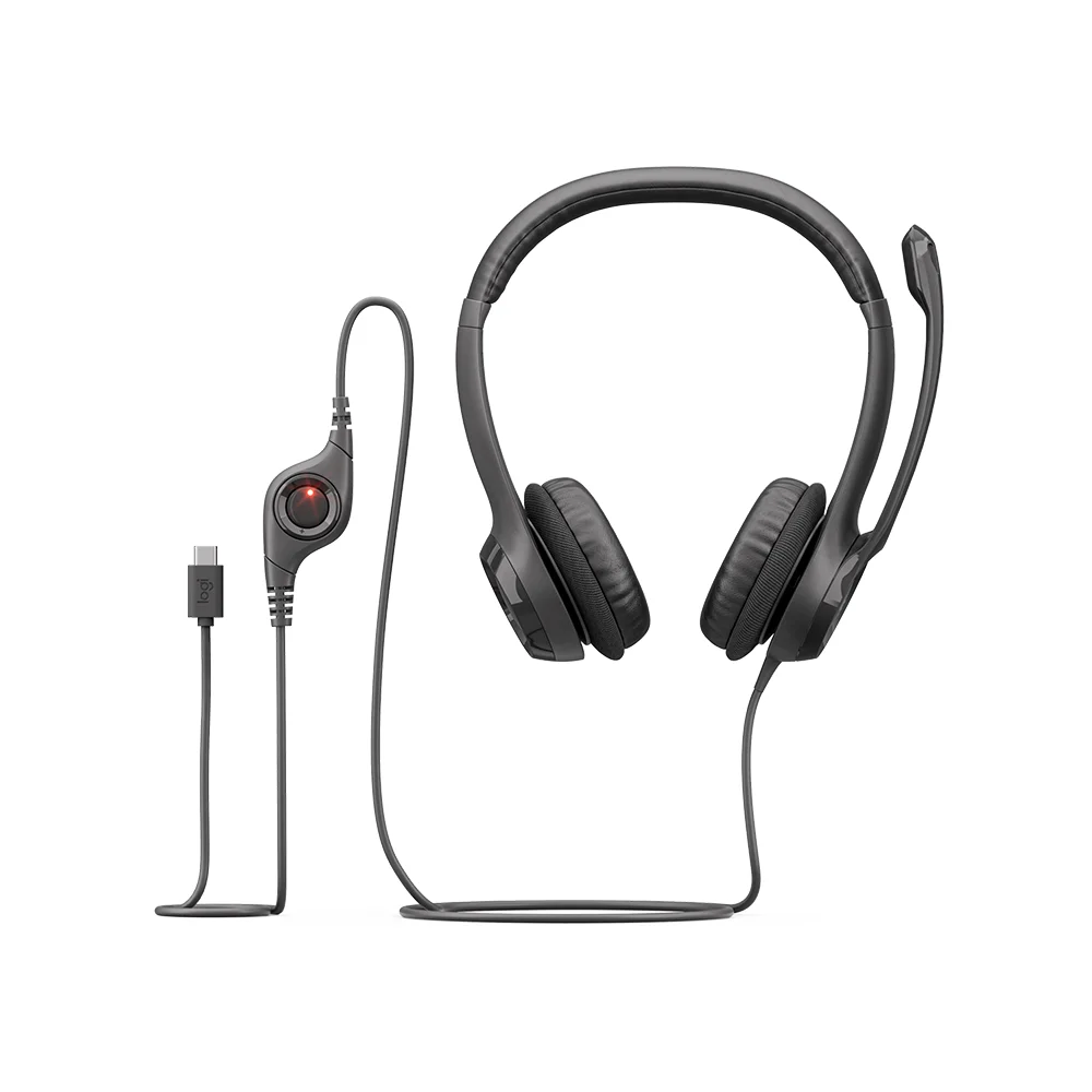 Audífono con Micrófono Logitech H390 USB Negro - 981-000014