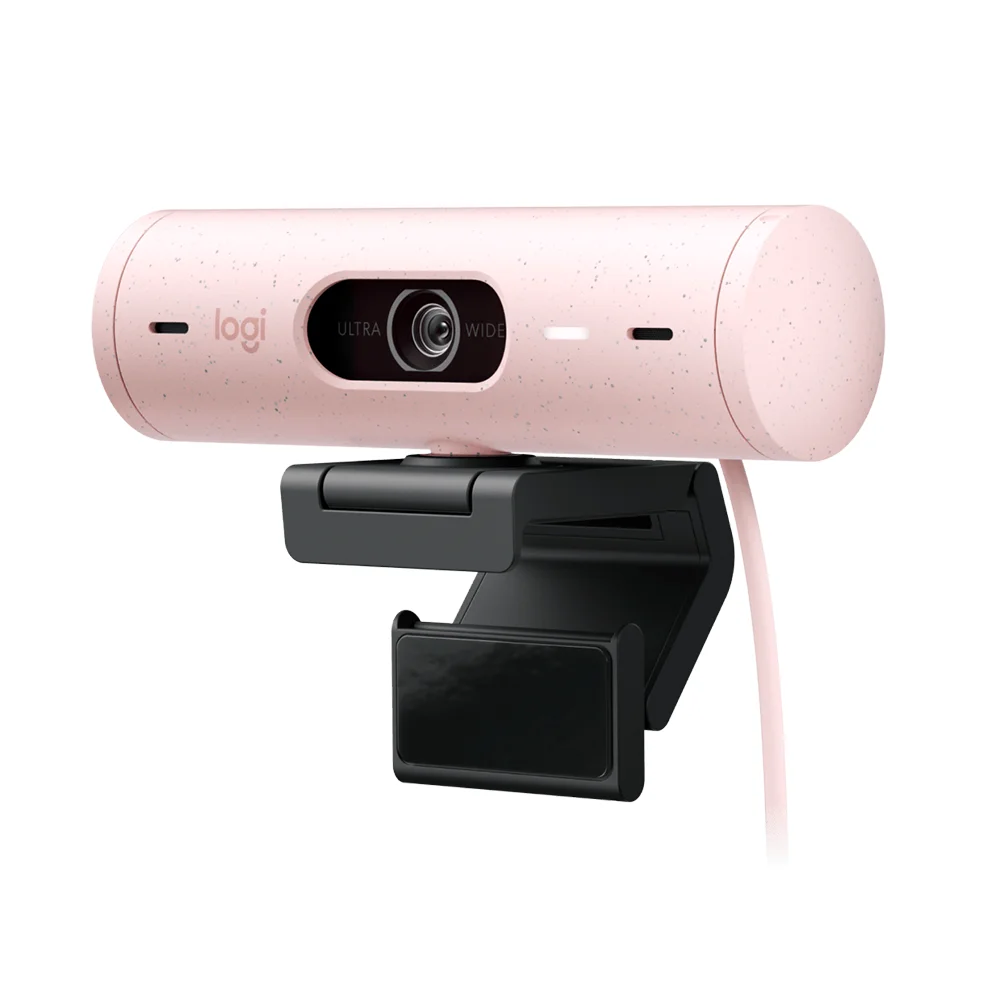 Cámara Logitech BRIO 500 FHD 1080p USB-C Rose - 960-001418