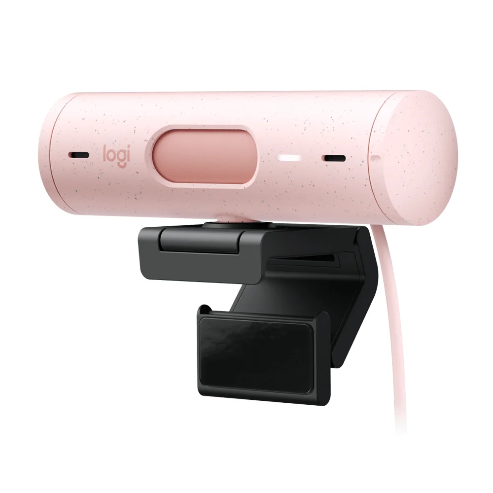 Cámara Logitech BRIO 500 FHD 1080p USB-C Rose - 960-001418