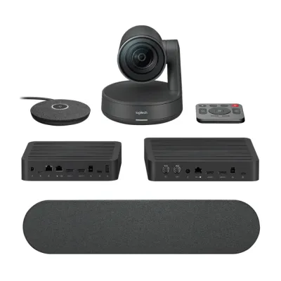 Cámara Logitech B2B Rally Plus Bundle 4K Large Room Black - 960-001225