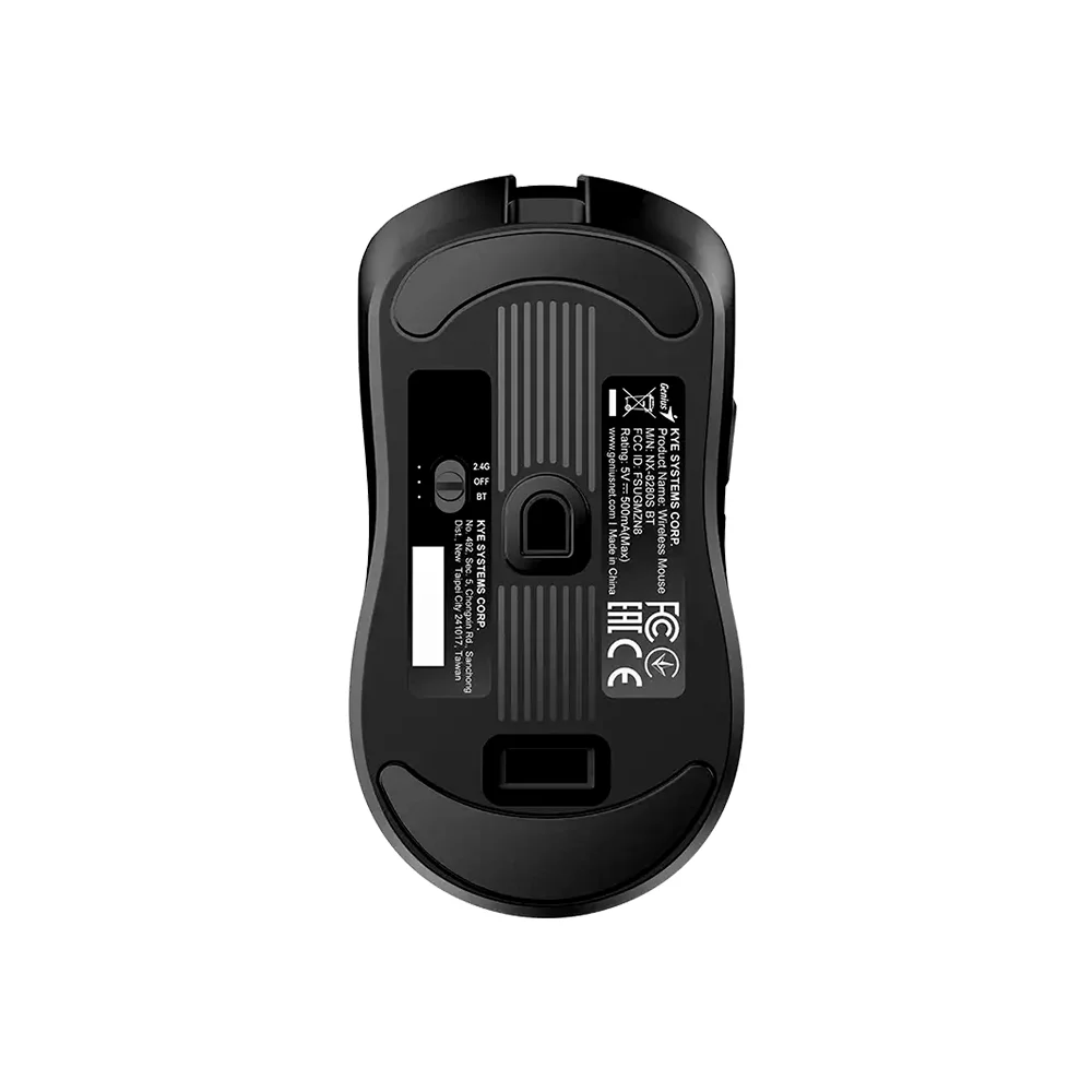 Mouse Genius NX-8280S AI Copilot Dual BT/Wireless 6-BOT Silent Rechargeable Black - 31030052400