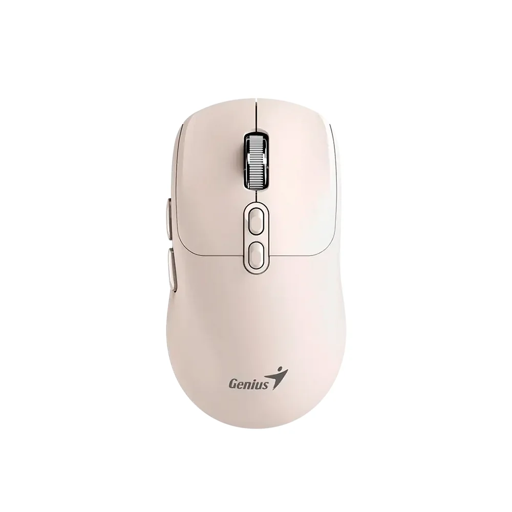 Mouse Genius NX-8080S BT AI Copilot Dual Wireless/BT Silent 7-BOT Milk Tea - 31030042404