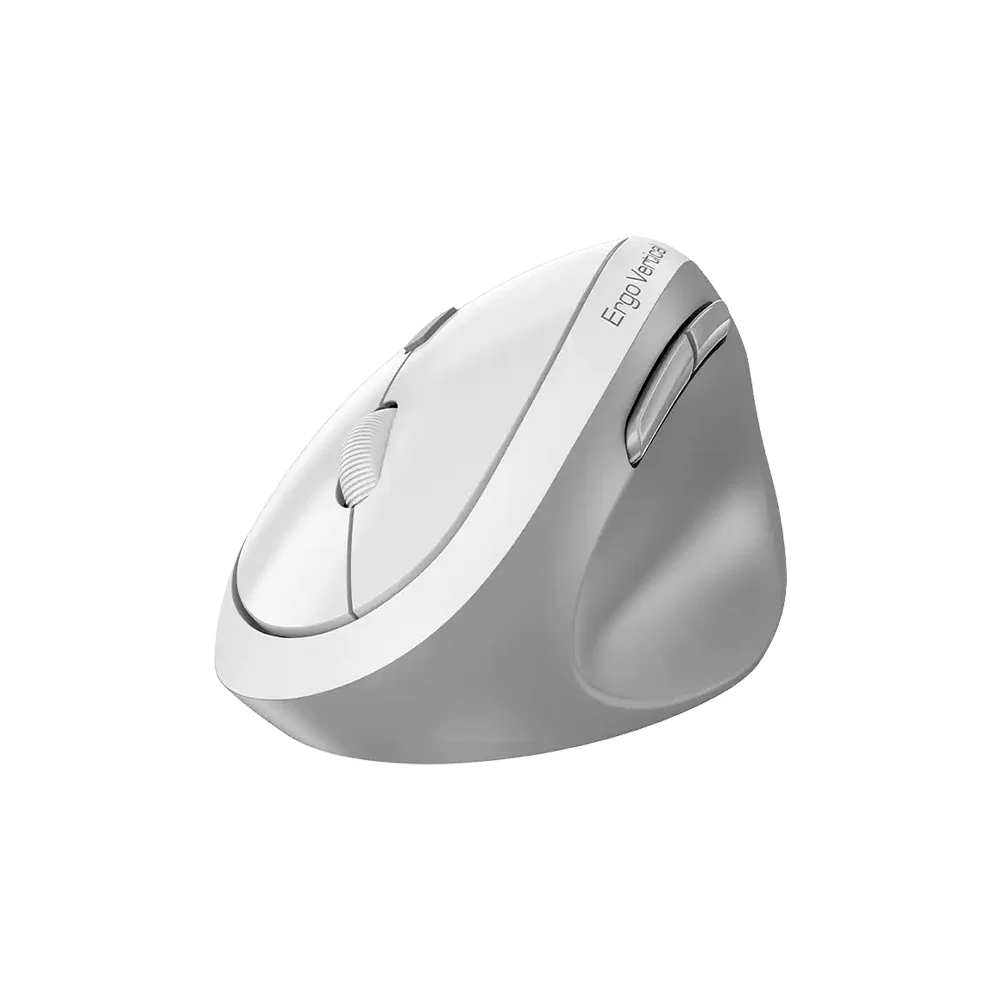 Mouse Genius Ergo 8350S AI Copilot Dual Wireless/BT Vertical 6-BOT Silent White Grey - 31030041401