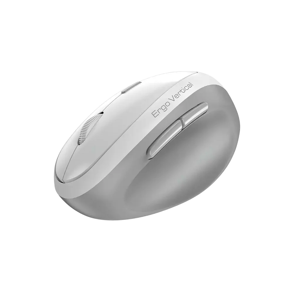 Mouse Genius Ergo 8350S AI Copilot Dual Wireless/BT Vertical 6-BOT Silent White Grey - 31030041401