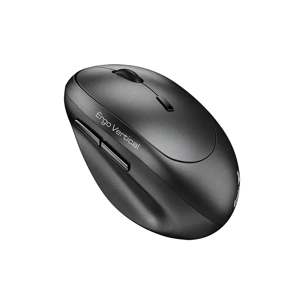 Mouse Genius Ergo 8350S AI Copilot Dual Wireless/BT Vertical 6-BOT Silent Dark Grey - 31030041400
