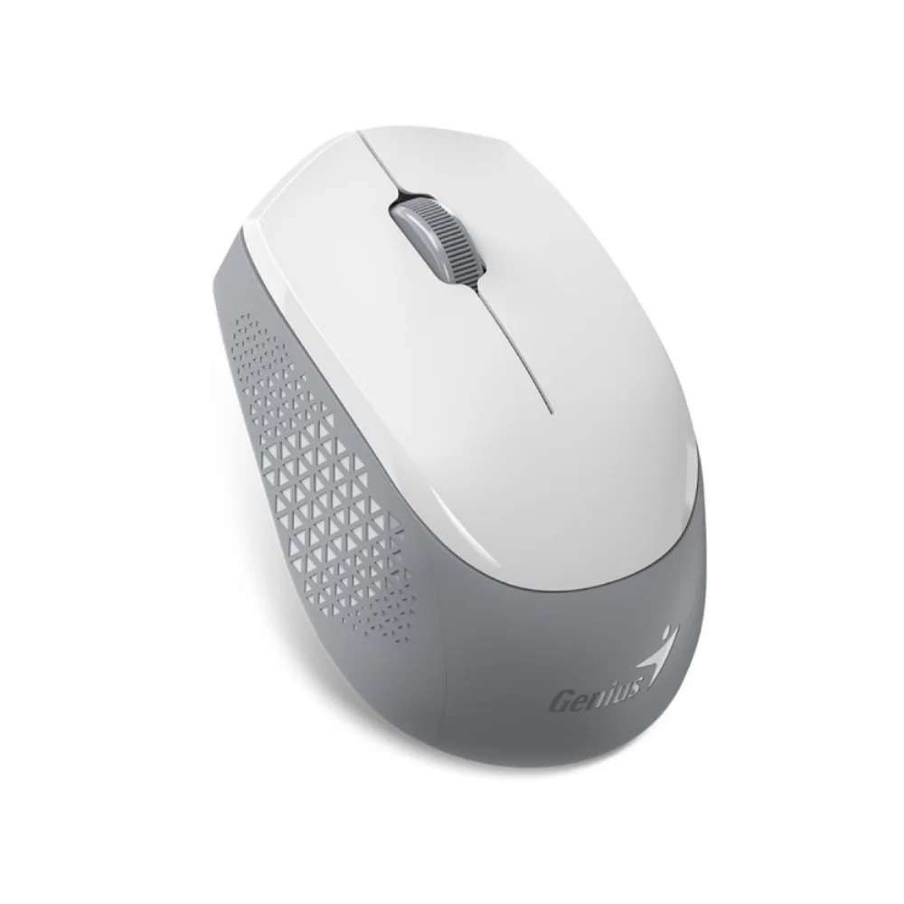 Mouse Genius NX-8000S BT Dual Wireless/BT BlueEye Silent Ergonómico White/Grey - 31030034400