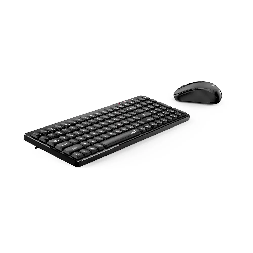 Teclado Genius + Mouse Wireless LuxeMate Q8100 AI Copilot Compact Multimedia SP Black - 31340019401