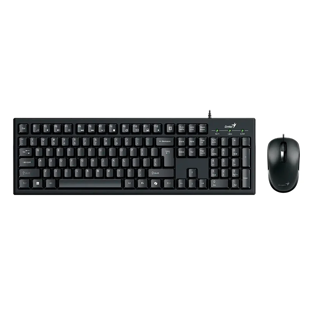 Teclado Genius + Mouse KM-100SE AI Copilot USB SP Black - 31330009401
