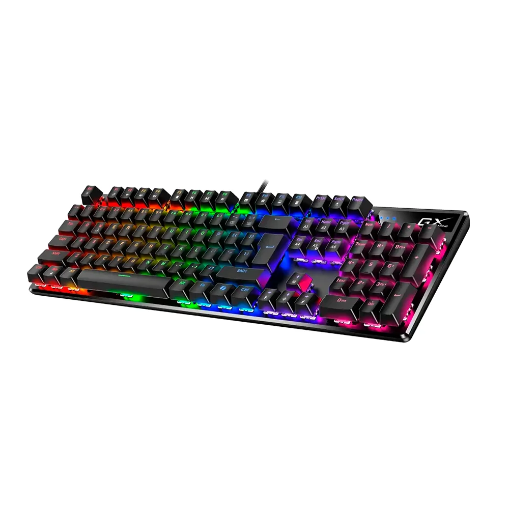 Teclado Genius GX Scorpion K12 Gaming RGB LED Mechanical USB AI Brown Switch Black - 31310057401