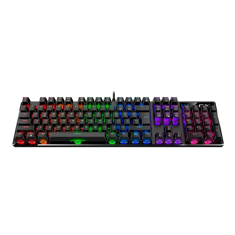 Teclado Genius GX Scorpion K12 Gaming RGB LED Mechanical USB AI Brown Switch Black - 31310057401
