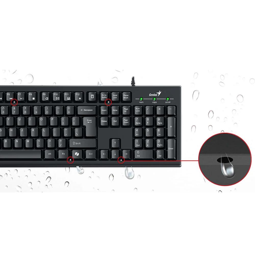 Teclado Genius Smart KB-100 AI Copilot USB SP Black - 31300005401