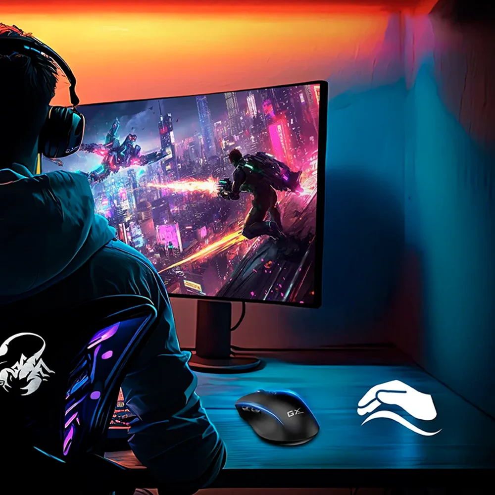 Mouse Genius GX Scorpion M8100 AI Copilot Wireless/BT 3200 DPI 6 Bot Army Green - 31060002401
