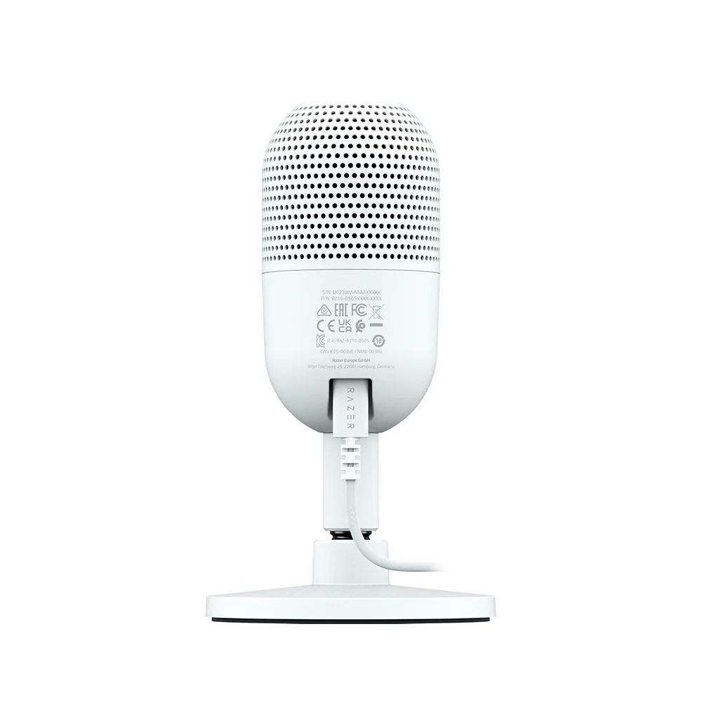 Micrófono Razer Seiren V3 Mini USB Streaming Supercardioide con Sensor Touch Silent Mercury - RZ19-05050300-R3U1