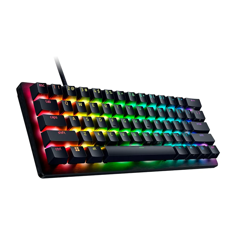 Teclado Razer Huntsman V3 Pro Mini Opto Mechanical Switch Analogo US Chroma Black - RZ03-04990200-R3U1