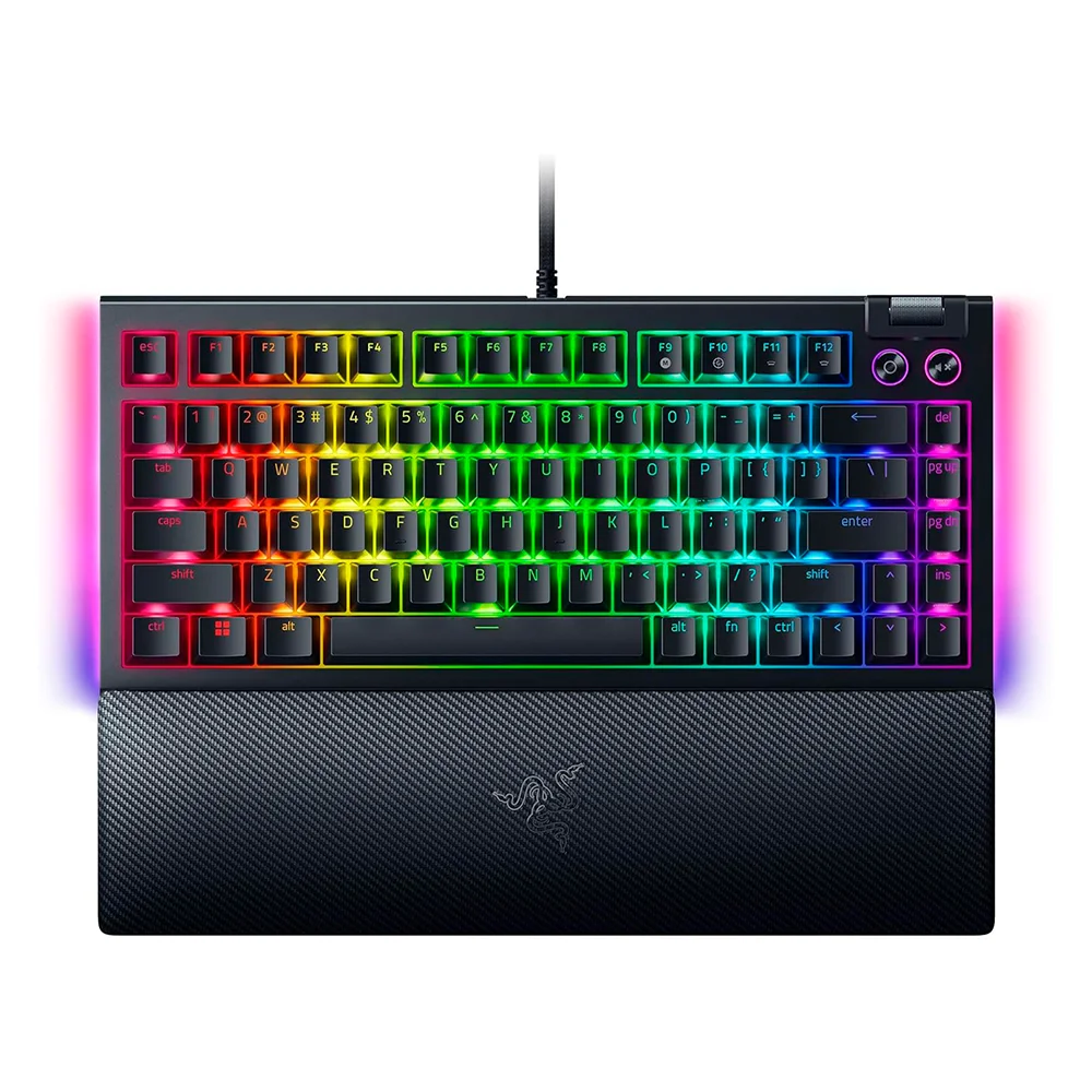 Teclado Razer BlackWidow V4 Pro Mechanical USB-C Swtch Green US 3 Zonas Chroma Black - RZ03-04680200-R3U1