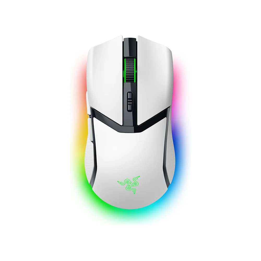 Mouse Razer Cobra Pro 30K DPI Multi-dispositivo 170H Wireless/BT/USB-A Switch Óptico 90M 11 Zonas Chroma White - RZ01-04660200-R3U1