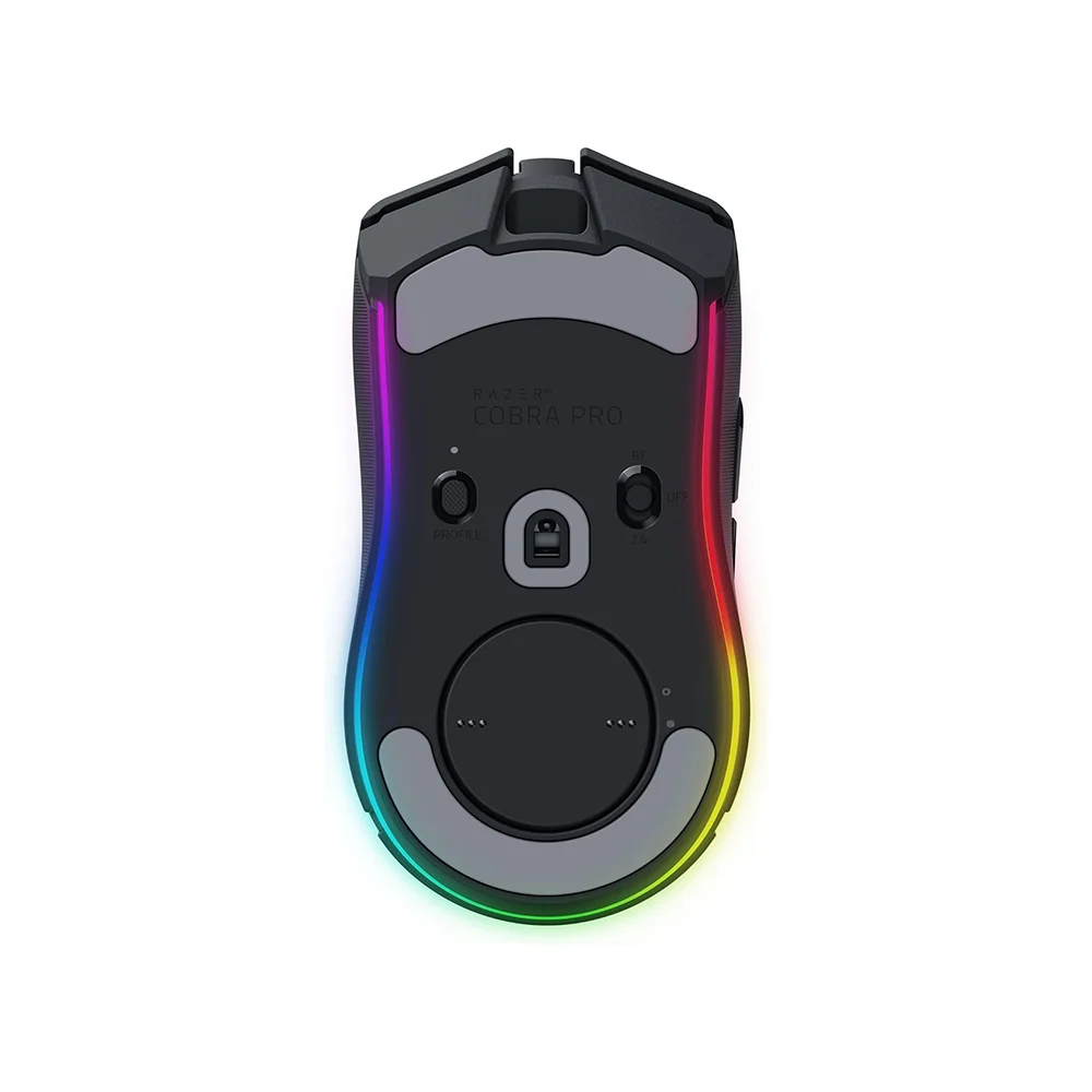Mouse Razer Cobra Pro 30K DPI Multi-dispositivo 170H Wireless/BT/USB-A Switch Óptico 90M 11 Zonas Chroma Black - RZ01-04660100-R3U1