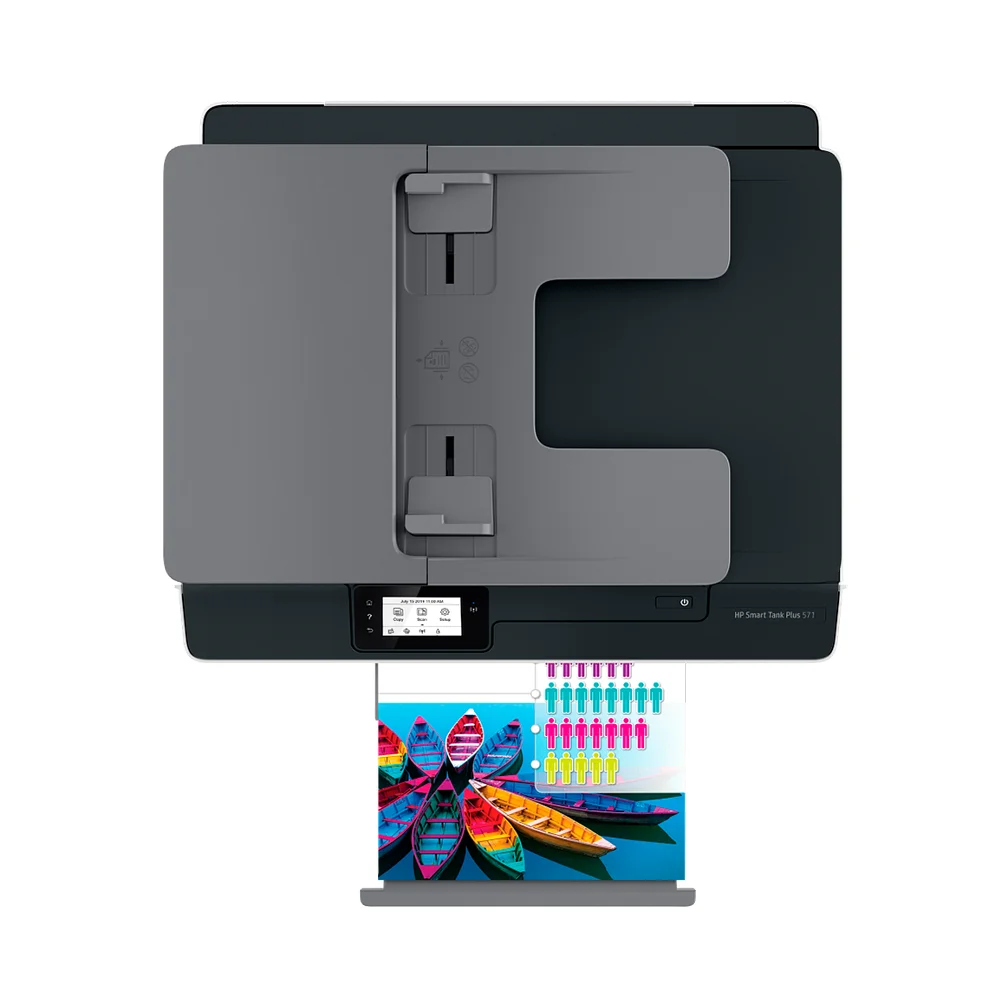 Impresora Multifuncional HP Smart Tank 530 inalámbrica (4SB24A) | Tinta Continua Color A4 | 11 ppm | Dúplex manual | Wi-Fi, USB