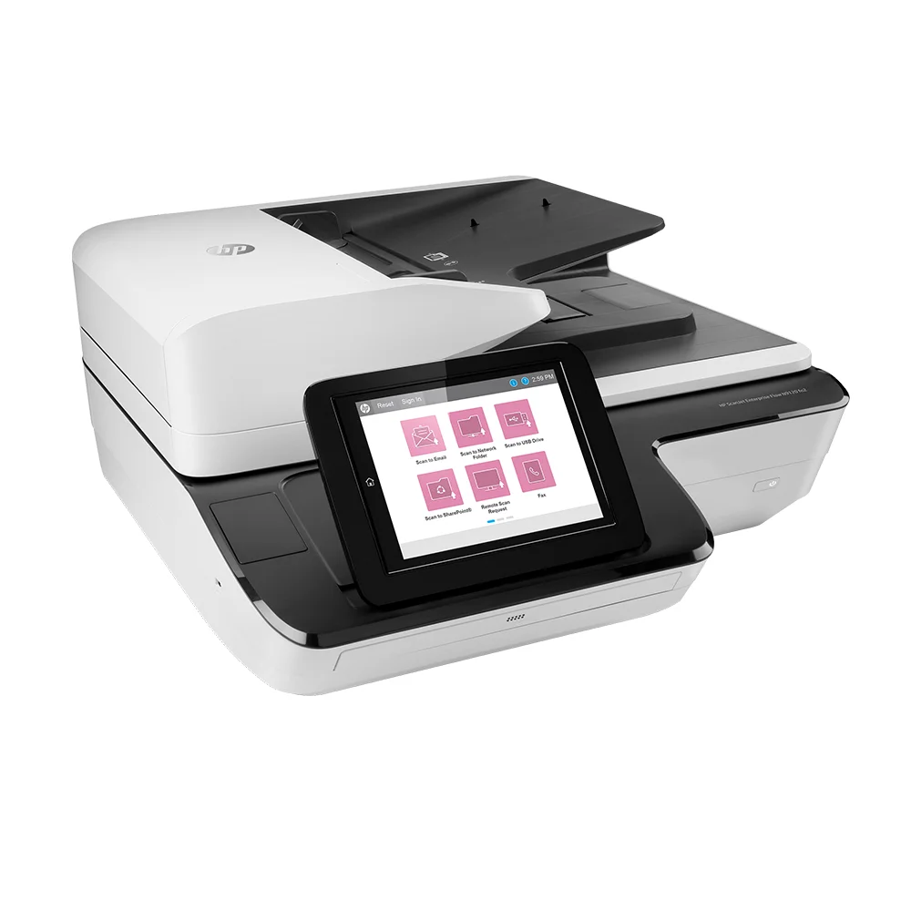 Escáner HP ScanJet Enterprise Flow N9120 fn2 (L2763A) | Escáner Dúplex Color A3 con Red | 120 ppm / 240 ipm | ADF 200 hojas | 600 x 600 ppi