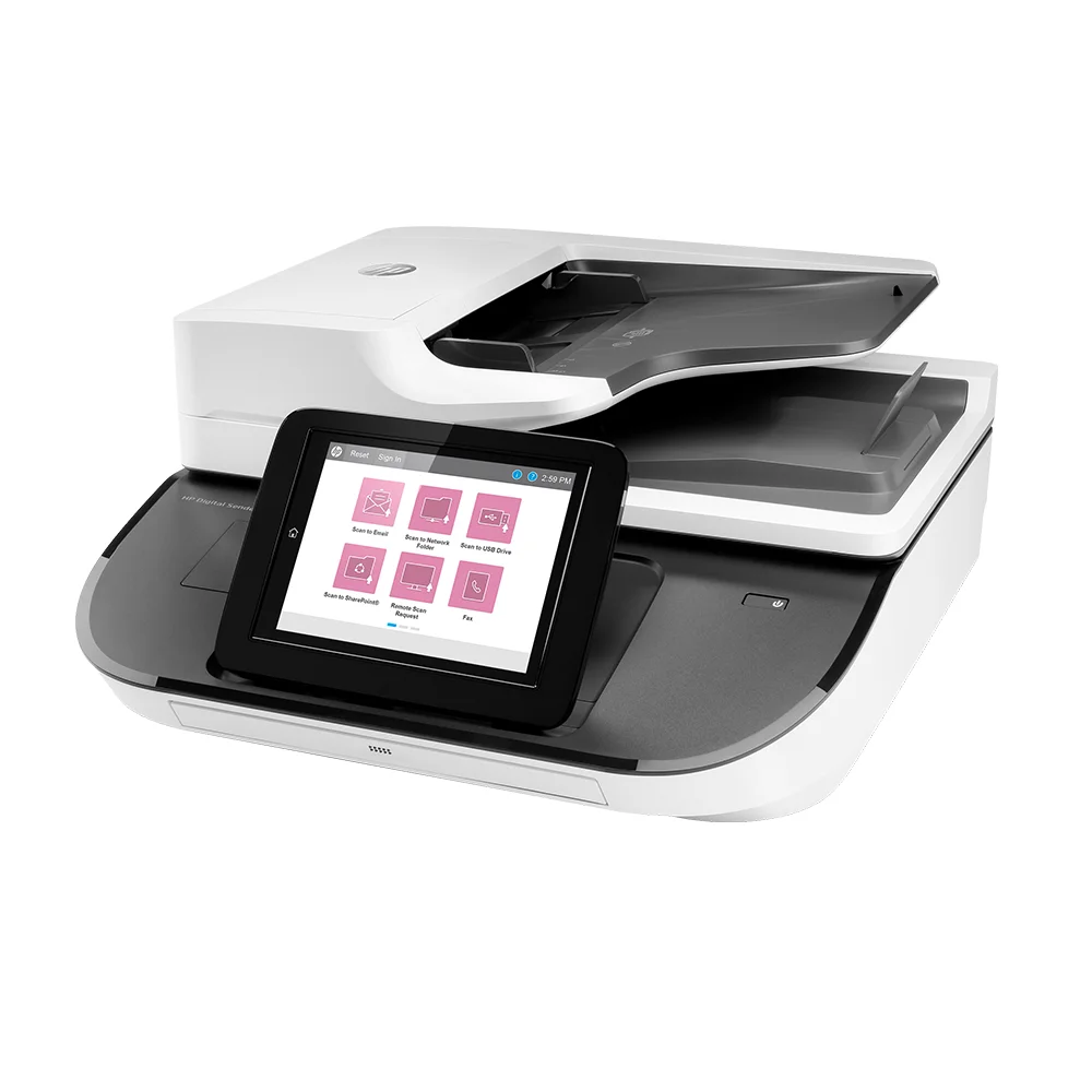 Escáner HP Digital Sender Flow 8500 fn2 (L2762A) | Estación de Captura A4 con Red | 92 ppm / 184 ipm | ADF 150 hojas | 600 x 600 ppi