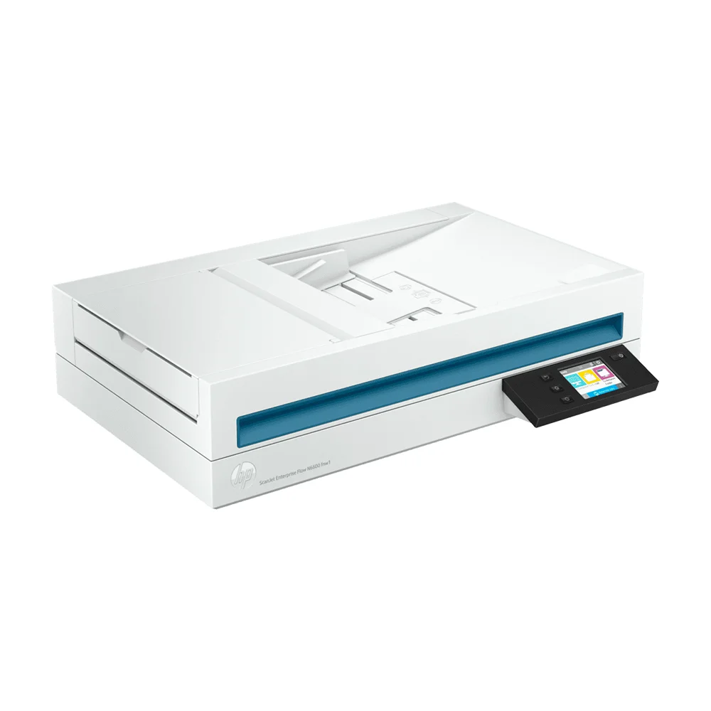 Escáner HP ScanJet Enterprise Flow N6600 fnw1 (20G08A) | Escáner Dúplex Color A4 con Red | 50 ppm / 100 ipm | ADF 100 hojas | 1200 x 1200 dpi