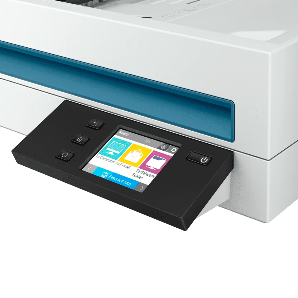 Escáner HP ScanJet Enterprise Flow N6600 fnw1 (20G08A) | Escáner Dúplex Color A4 con Red | 50 ppm / 100 ipm | ADF 100 hojas | 1200 x 1200 dpi