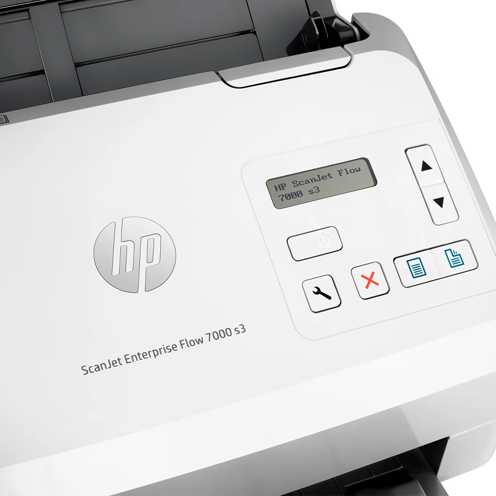Escáner HP ScanJet Enterprise Flow 7000 s3 (L2757A) | Escáner Dúplex Color A4 Empresarial | 75 ppm / 150 ipm | ADF 80 hojas | 600 x 600 dpi