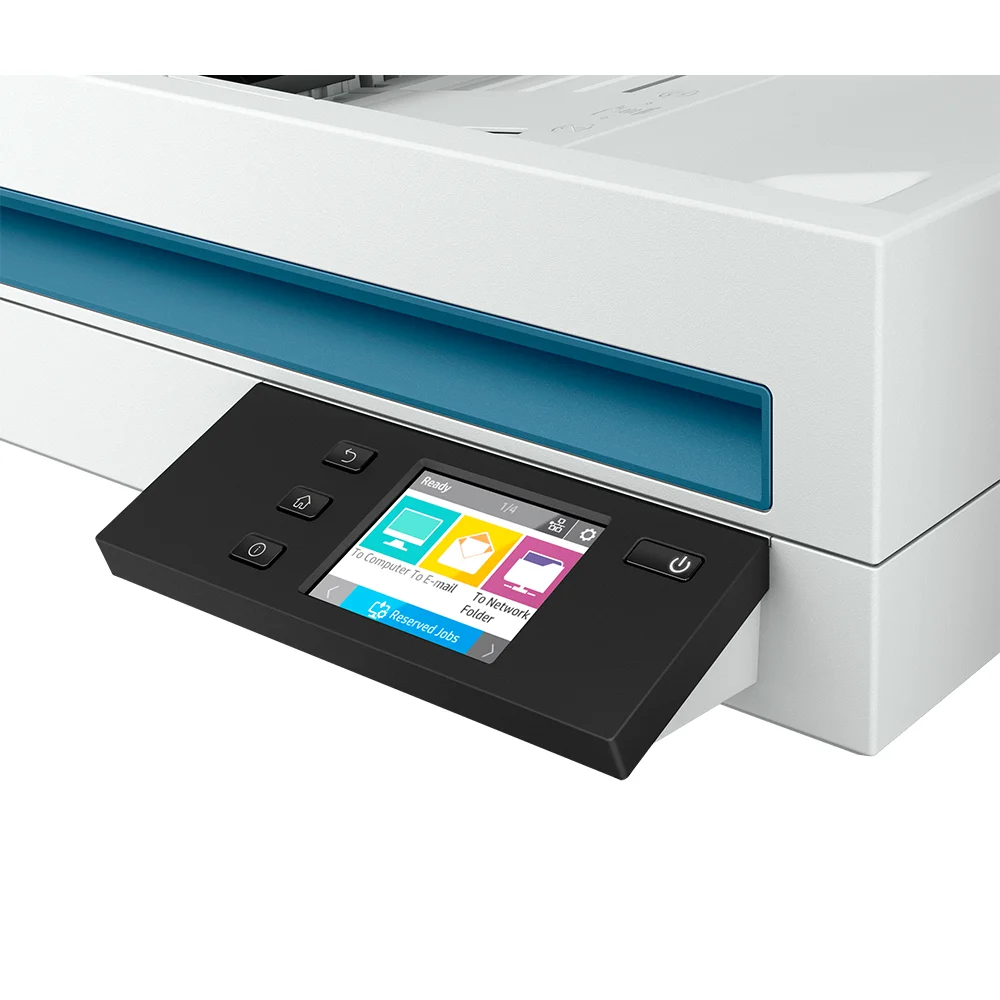Escáner HP ScanJet Pro N4600 fnw1 (20G07A) | Escáner Dúplex Color A4 con Red | 40 ppm / 80 ipm | ADF 100 hojas | 1200 x 1200 dpi