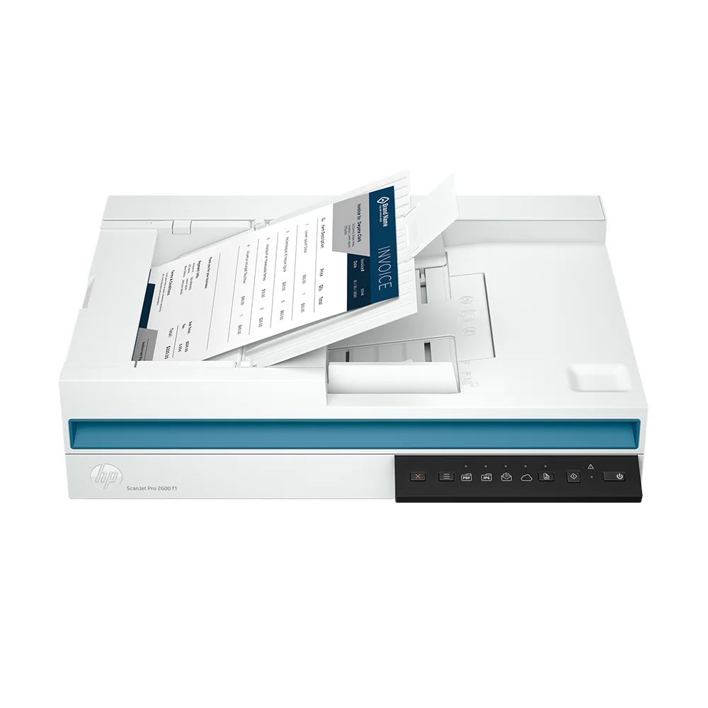 Escáner HP ScanJet Pro 2600 f1 (20G05A) | Escáner Dúplex Color A4 con Cama Plana | 25 ppm / 50 ipm | ADF 60 hojas | 1200 x 1200 dpi