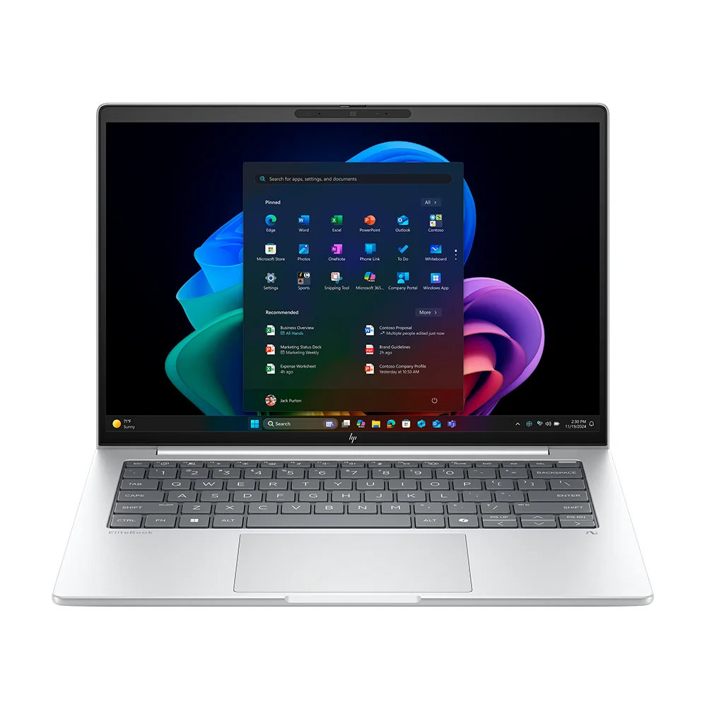 Laptop HP EliteBook 8 G1i Next Gen AI – WUXGA 14" Táctil IPS, Intel Core Ultra 7 258V, 32GB LPDDR5x, 1TB SSD, AI PC, Win 11 Pro – D66VJLT
