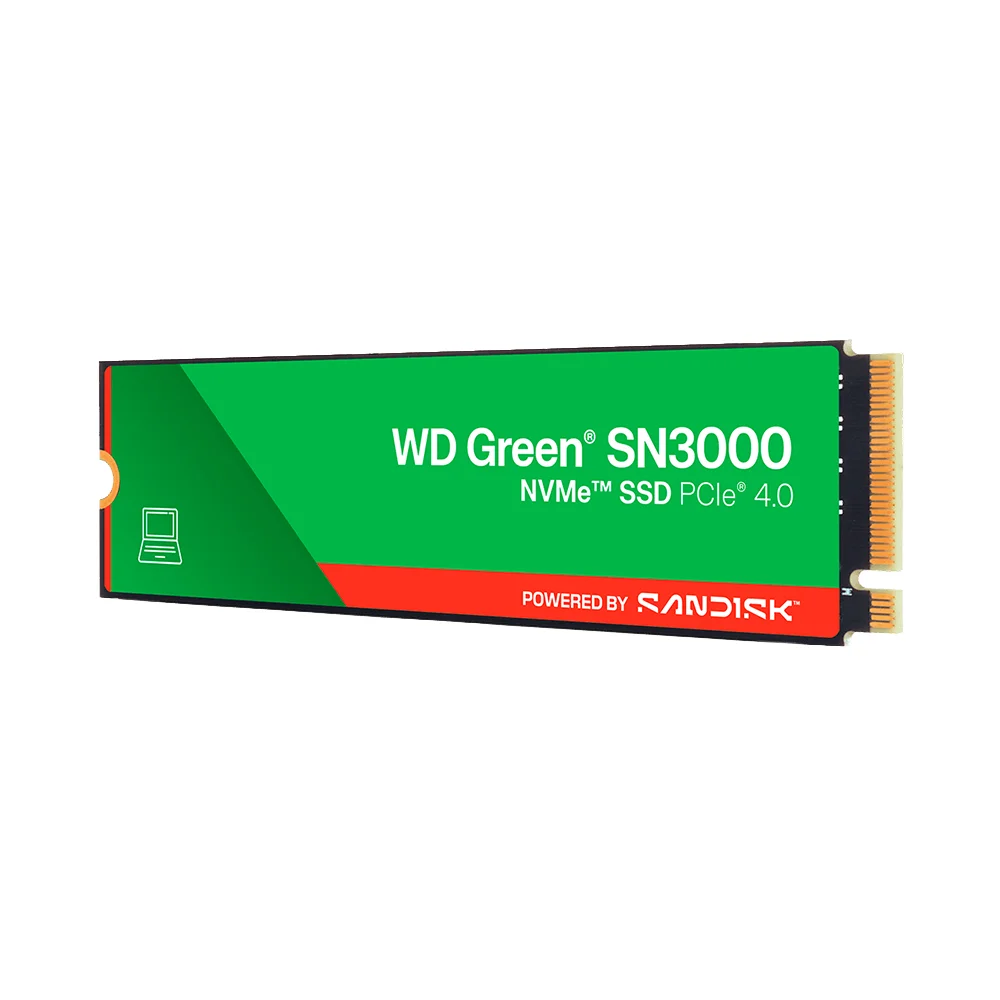 SSD Western Digital Green SN3000 NVMe | 1TB | M.2 2280 | PCIe 4.0x4 NVMe - WDS100T4G0E