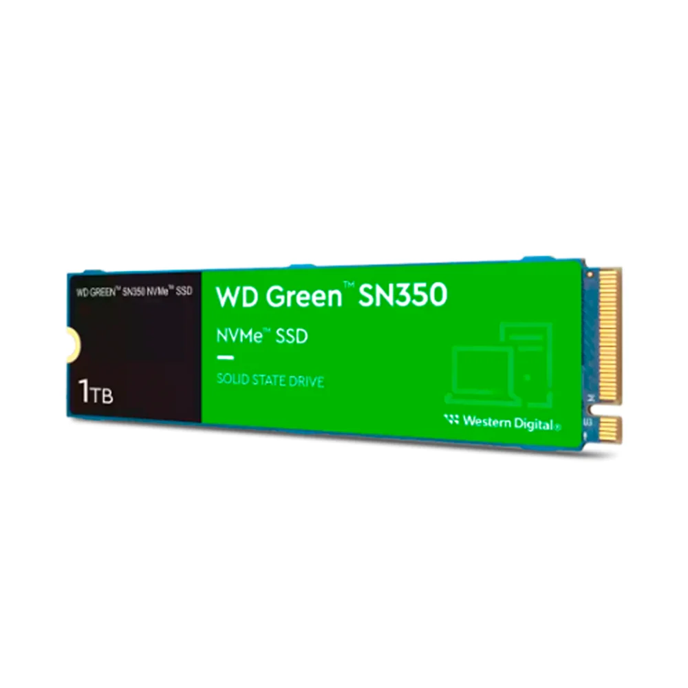 SSD Western Digital Green SN350 NVMe | 1TB | M.2 2280 | PCIe 3.0 x4 NVMe 1.3 - WDS100T2G0C-00CDH0
