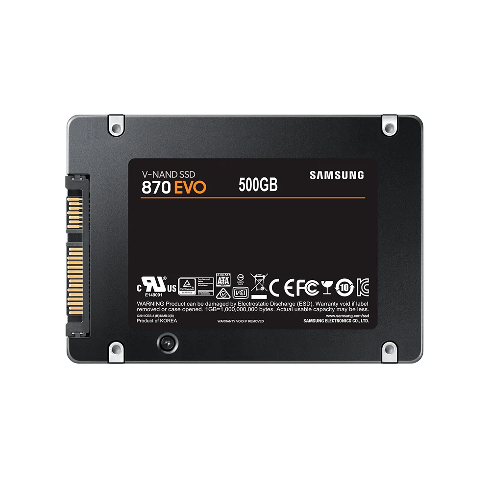 SSD Samsung 870 EVO | 500GB | 2.5" | SATA 6.0 Gb/s - MZ-77E500E