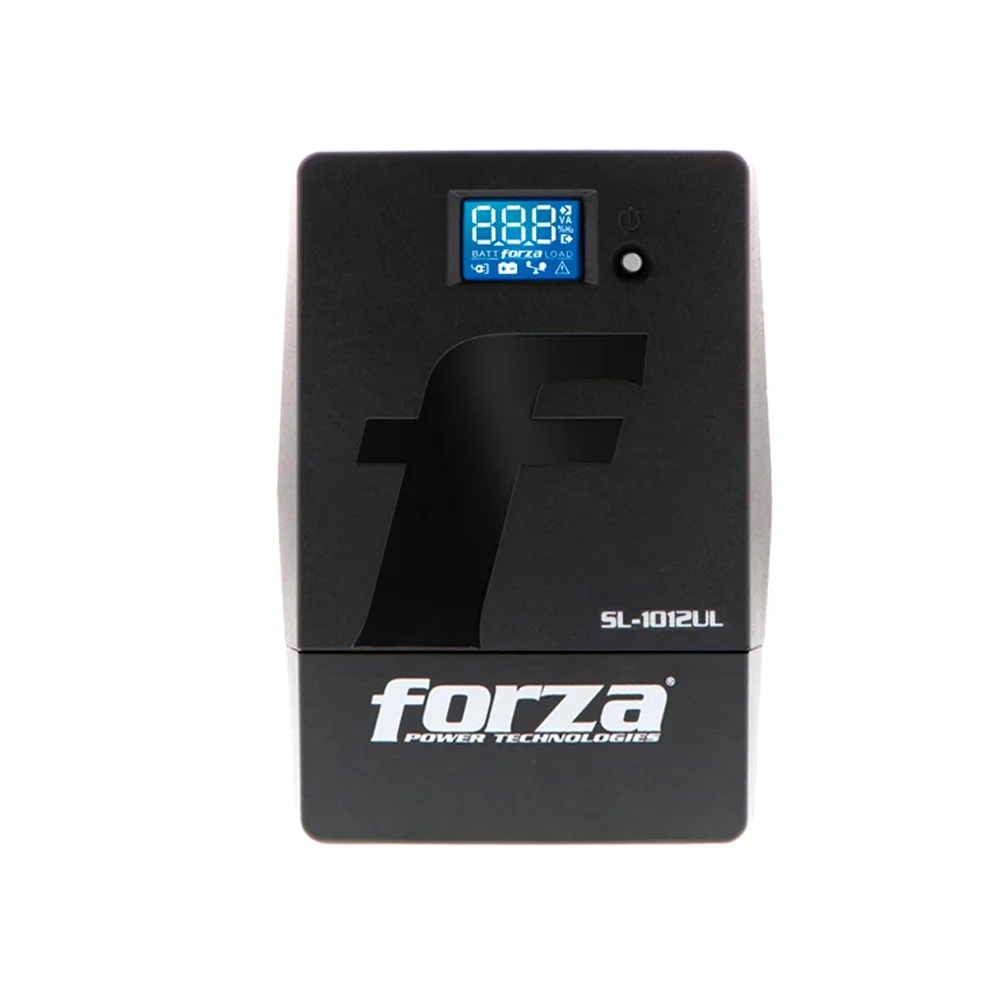 UPS interactiva Forza SL-1012UL | UPS inteligente 1000VA/600W, 8 salidas, LCD táctil, torre-220V