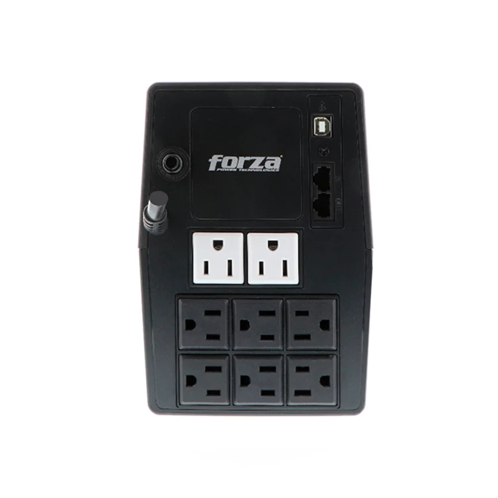 UPS interactiva Forza SL-1012UL | UPS inteligente 1000VA/600W, 8 salidas, LCD táctil, torre-220V