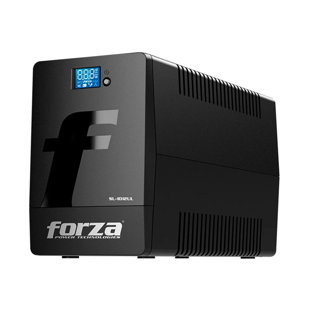 UPS interactiva Forza SL-1012UL | UPS inteligente 1000VA/600W, 8 salidas, LCD táctil, torre-220V